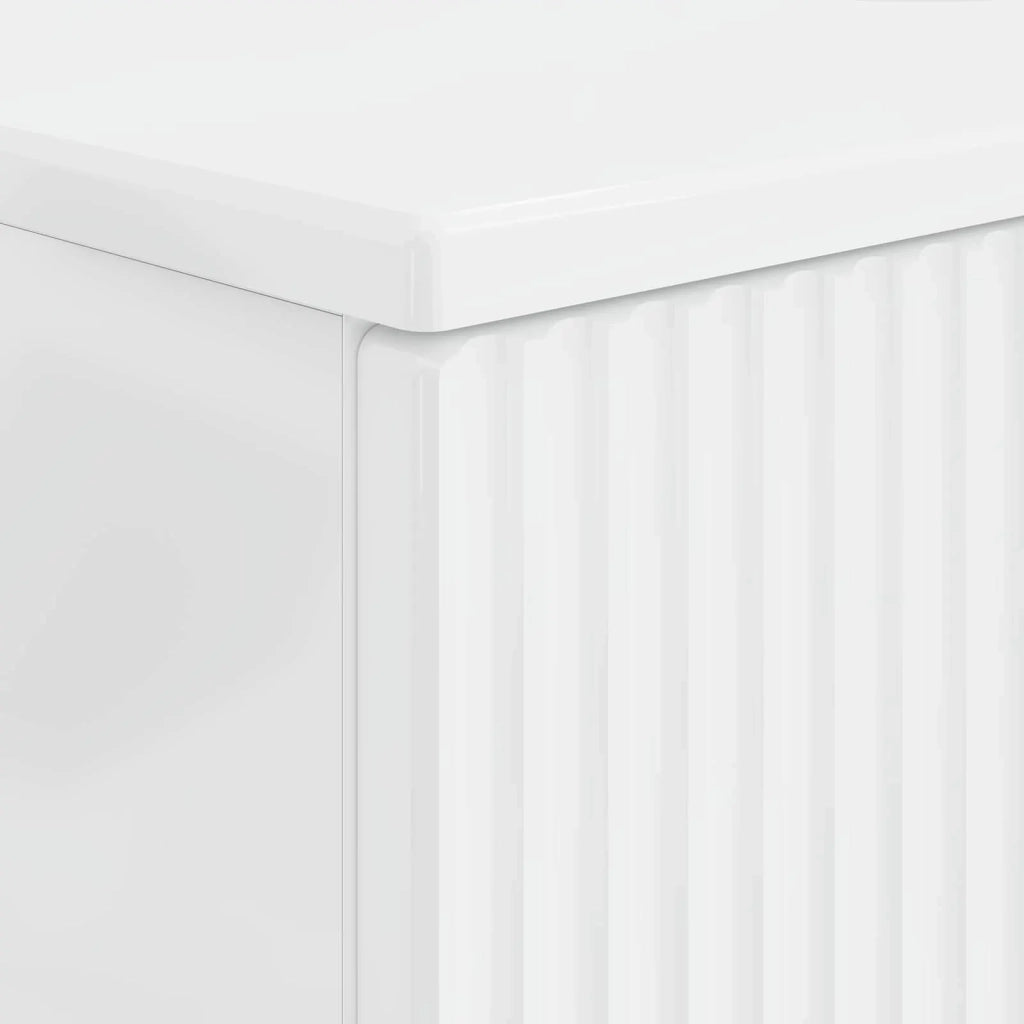 Armadio per Lavabo da Bagno HAARLEM Bianco Lucido 896799