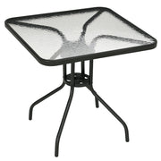 Tavolo da giardino pieghevole ¨C zephmum ¨C nero 76x76 cm