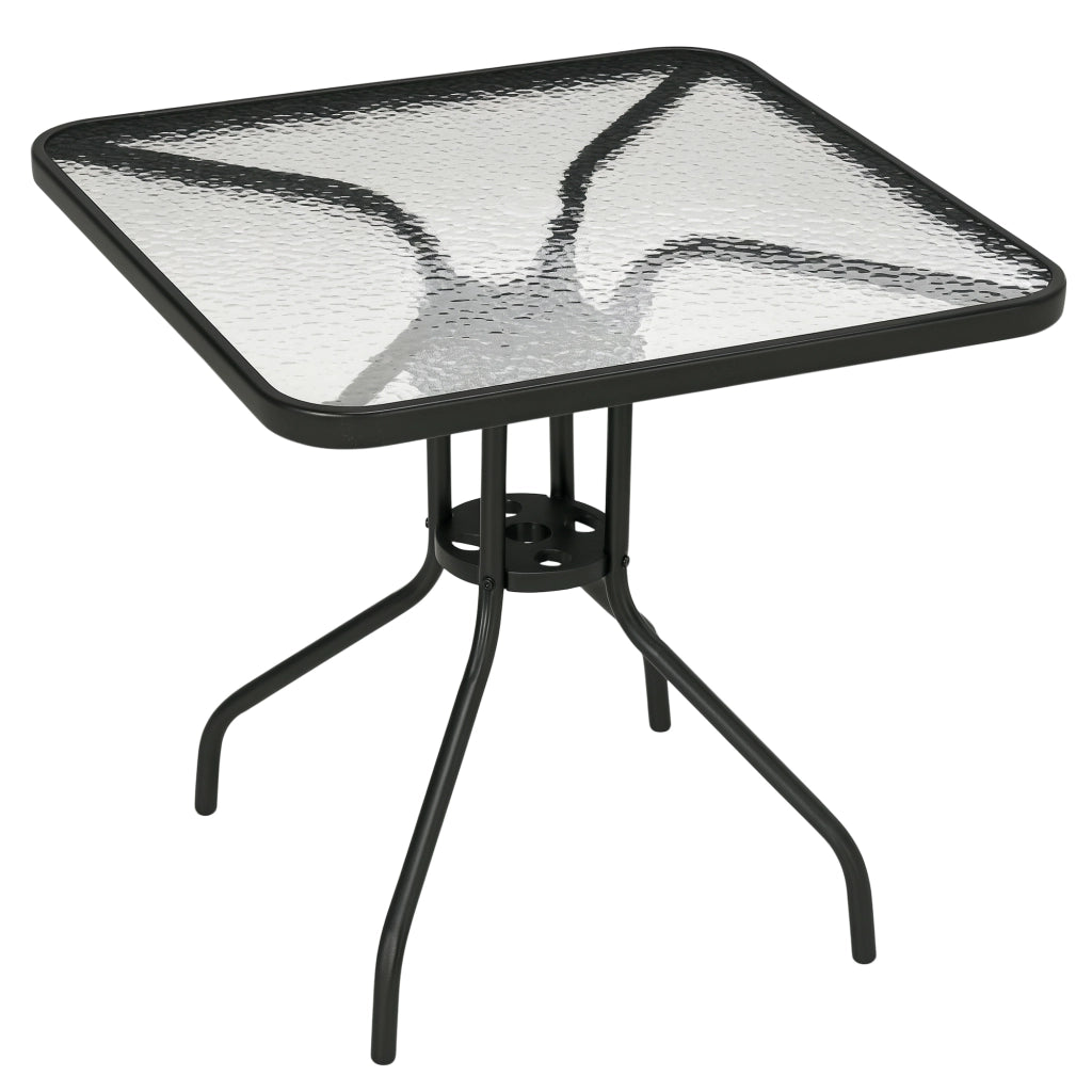 Tavolo da giardino pieghevole ¨C zephmum ¨C nero 76x76 cm