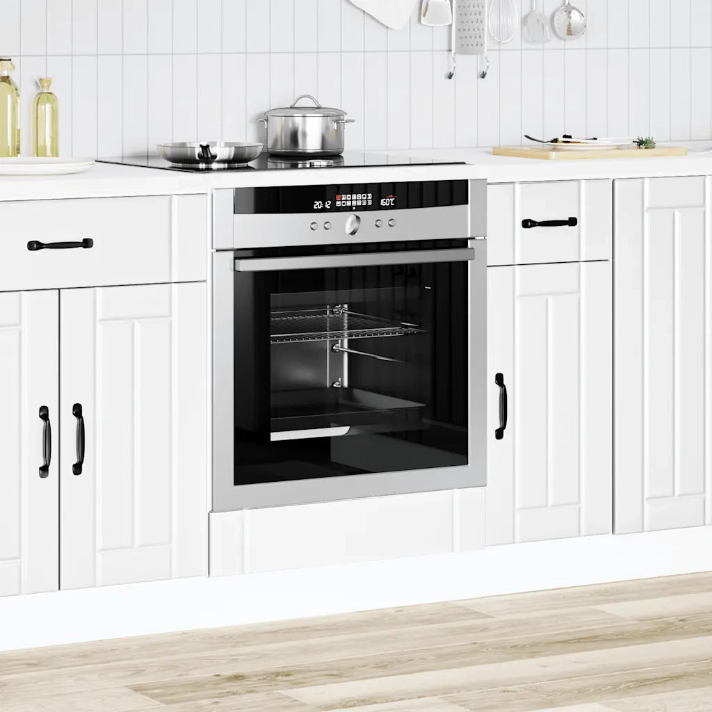 Pensile da cucina | Armadio Forno Lucca Bianco in Legno Multistrato