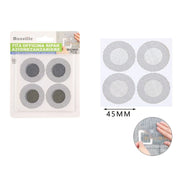 Trade Shop - Set Di Toppe Circolari Adesive Per Riparazione Fori Strappi Zanzariere Da 45 Mm 622148 -