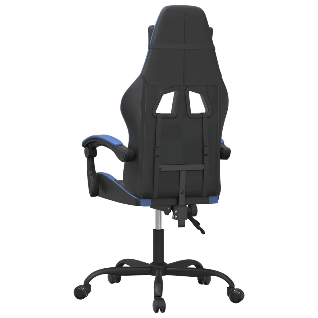 vidaXL Sedia da Gaming Nera e Blu in Similpelle