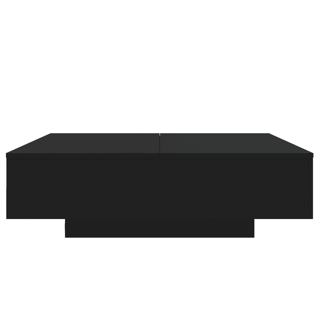 Tavolino da Salotto Nero 100x100x31 cm in Legno Multistrato 836596