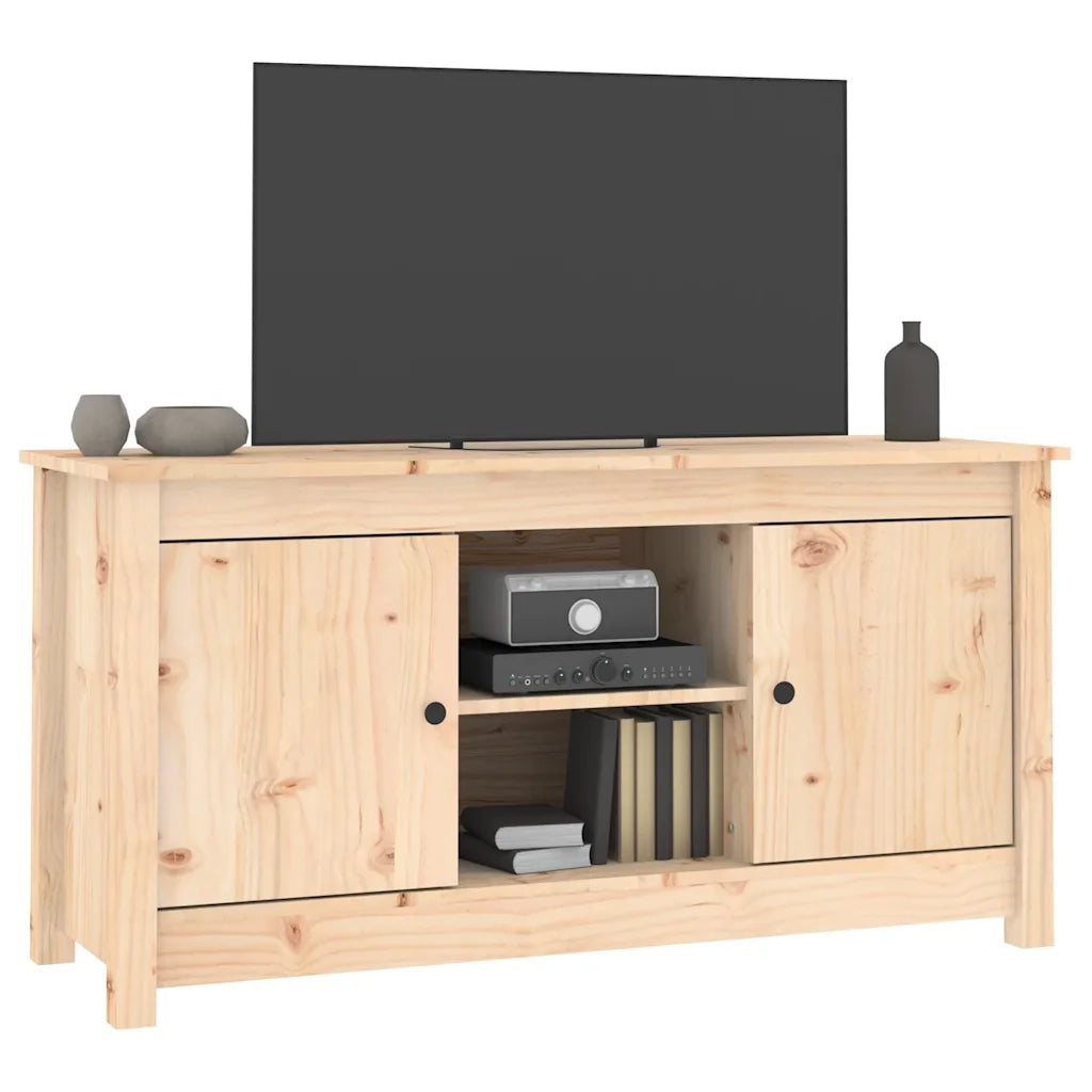 Mobile Porta TV 103x36,5x52 cm in Legno Massello di Pino 814584