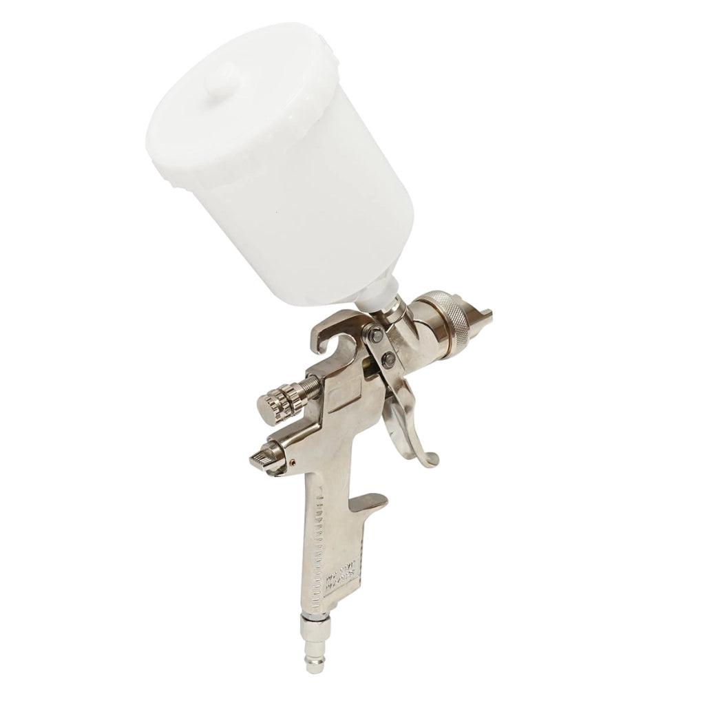 Pistola per verniciatura ad aria compressa da 600 ml, ugello 2 mm, portata 300 ml/min, pressione max 4 bar