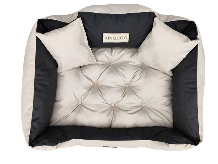 AIO FACTORY 55x45 cm KINGDOG Cuccia per cani impermeabile personalizzabile Beige