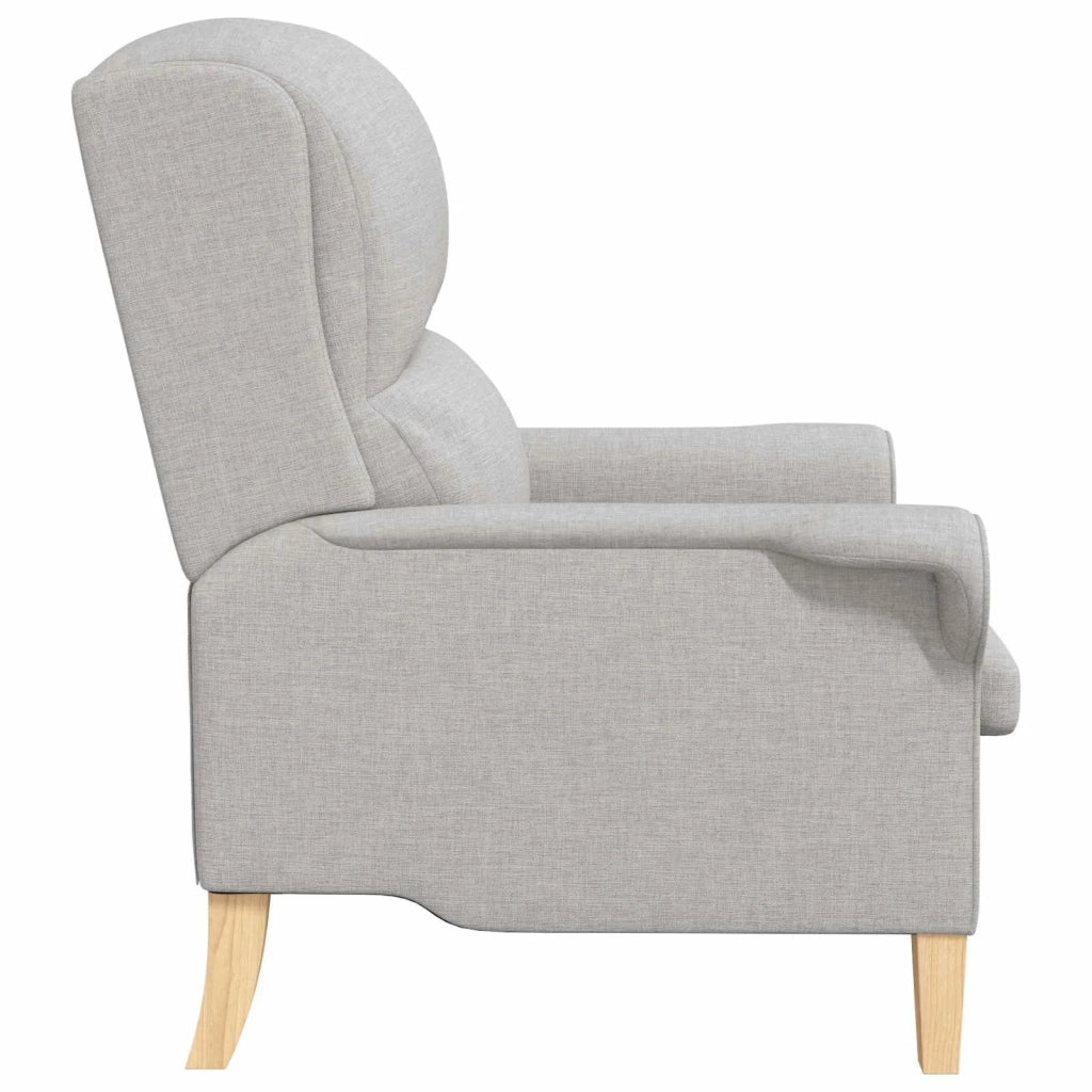 Poltrona-Divano Sedia-Poltroncina Grigio nuvola Tessuto 947228