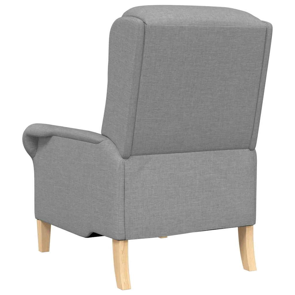 Poltrona-Divano Sedia-Poltroncina Grigio chiaro Tessuto 428568
