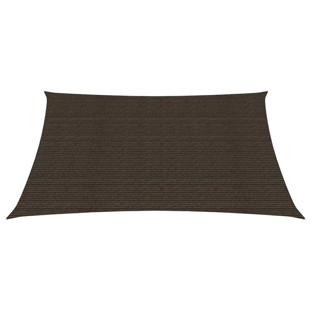 Vela ombreggiante 160 g/m² marrone 2 x 2,5 m HDPE 02_0009139