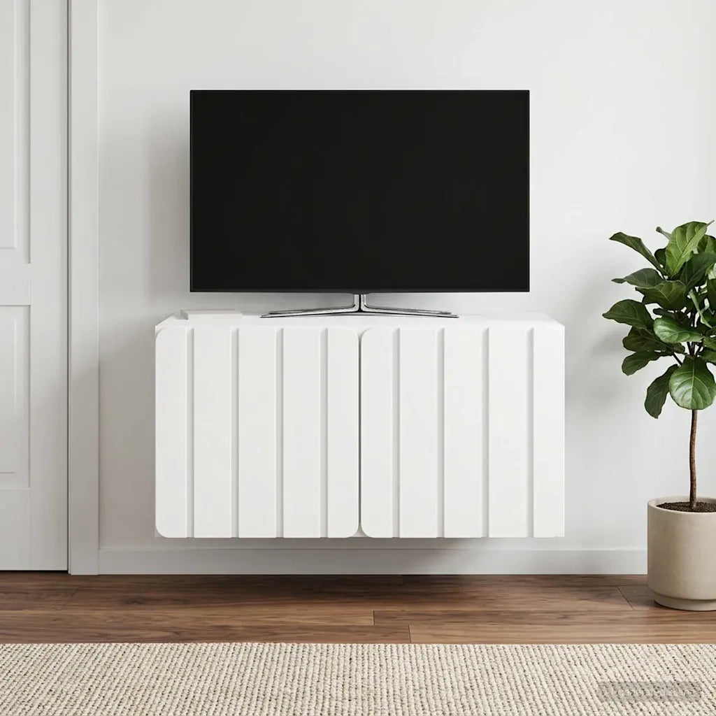 Mobile Porta TV da Muro Bianco 59,5 x 41 x 30 cm 898335