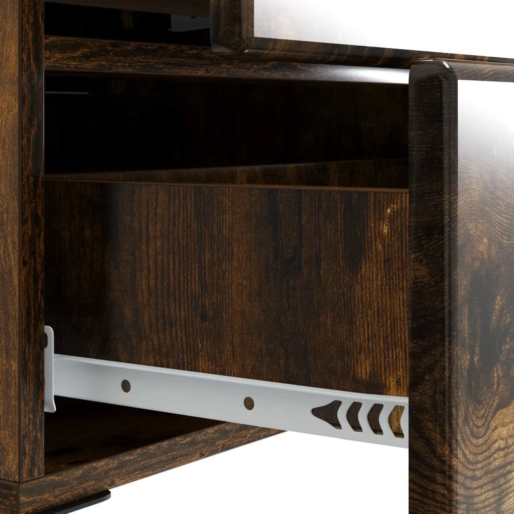 Armadio da Notte Rovere Fumo 43 x 34,5 x 47,5 cm 895455