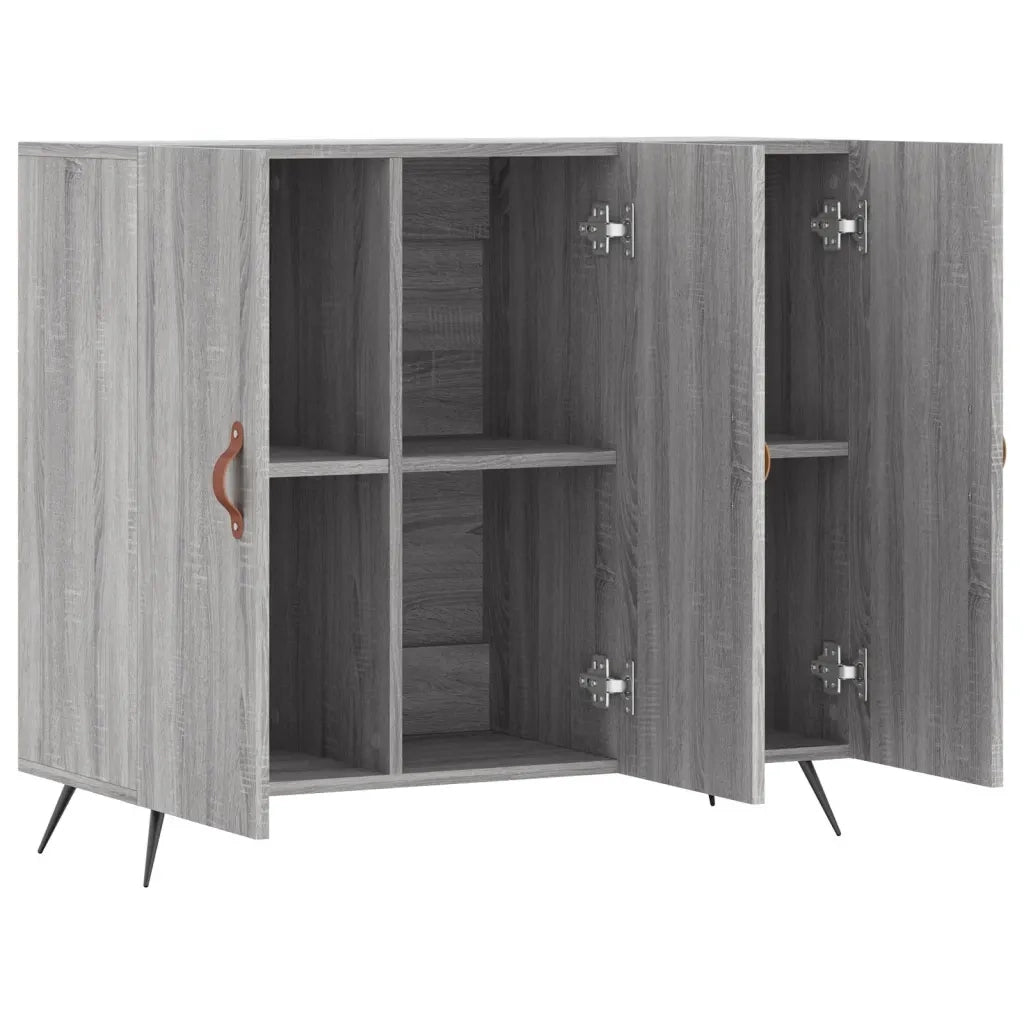 Credenza | Madia | Buffet da pranzo | Armadio da pranzo Grigio Sonoma 90x34x80 cm in Legno Multistrato