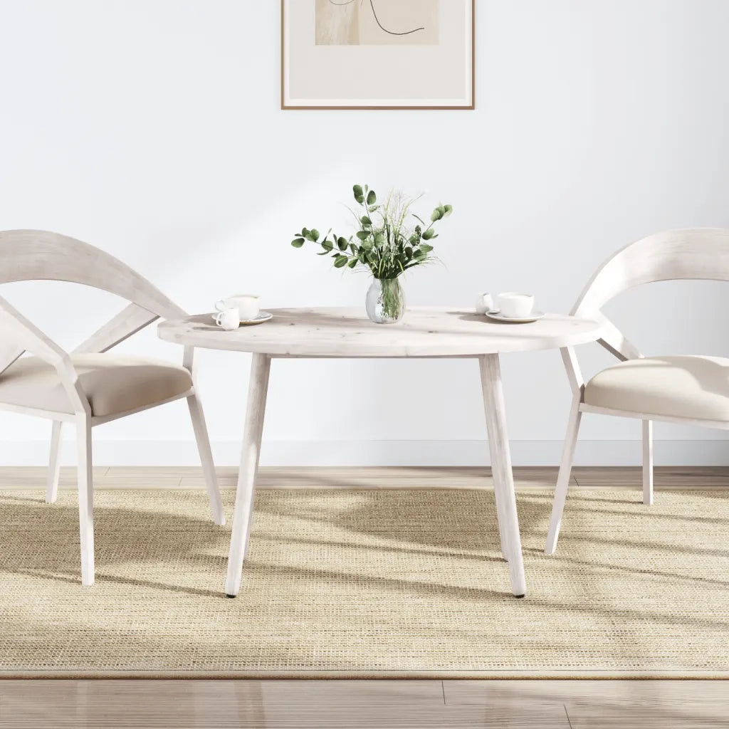 vidaXL Piano Tavolo Bianco 110x55x2,5 cm Legno Massello di Pino Ovale