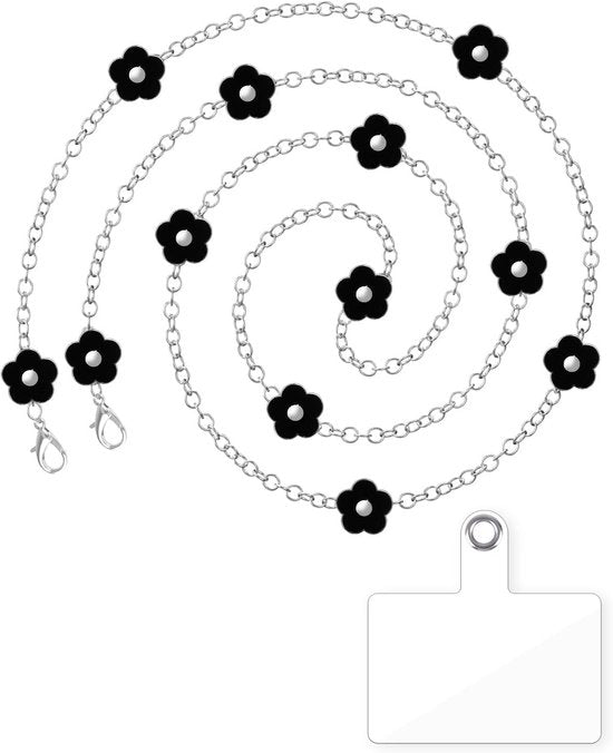 Cintura per telefono universale con perle per corso di corpo - Hanger per telefono con cordoncino con crocette.