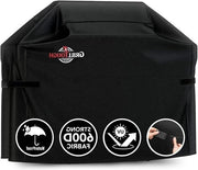 Barbecue copribarbeche da 137 cm, impermeabile, per esterno - cinture regolabili - colore nero