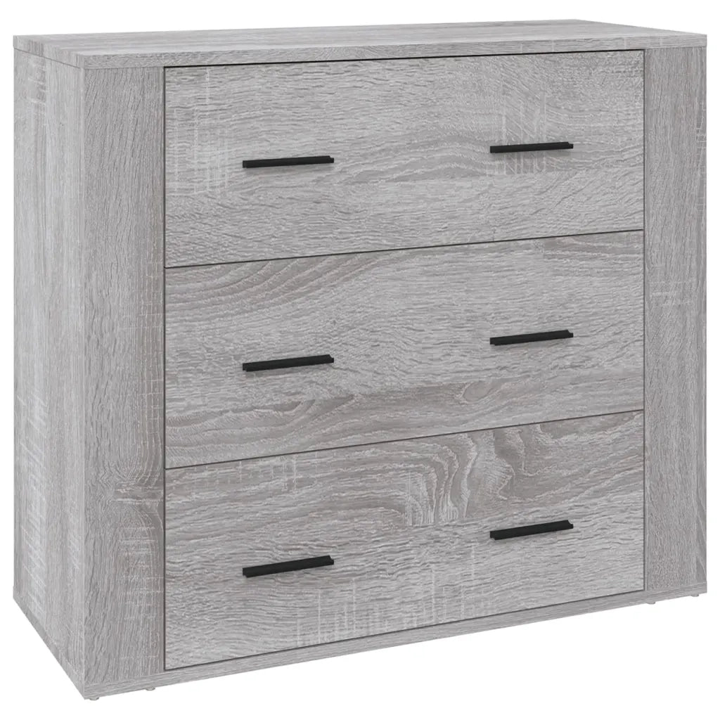 Credenza Grigio Sonoma 80x33x70 cm in Legno Multistrato 816582