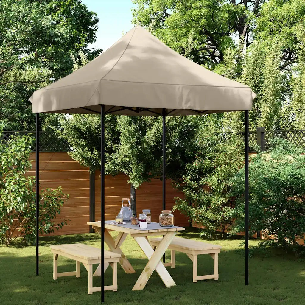Tenda da Festa Pieghevole Pop-Up Tortora 200x200x306 cm 4004986