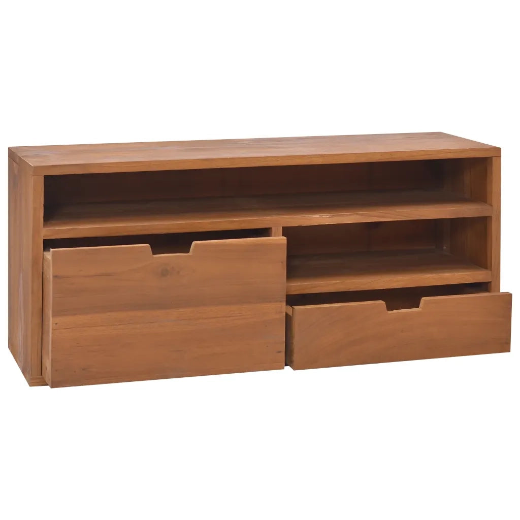 Mobile Porta TV 90x30x40 cm in Legno Massello di Teak 326118