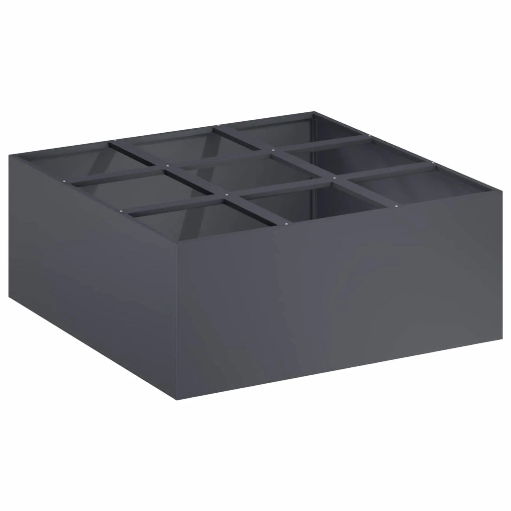 Vaso da giardino Antracite 100 x 100 x 20 cm 8005738