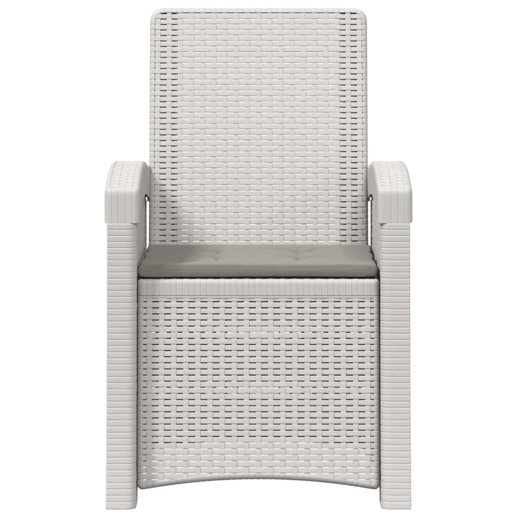 Sedia da giardino reclinabile effetto rattan PP 8012011