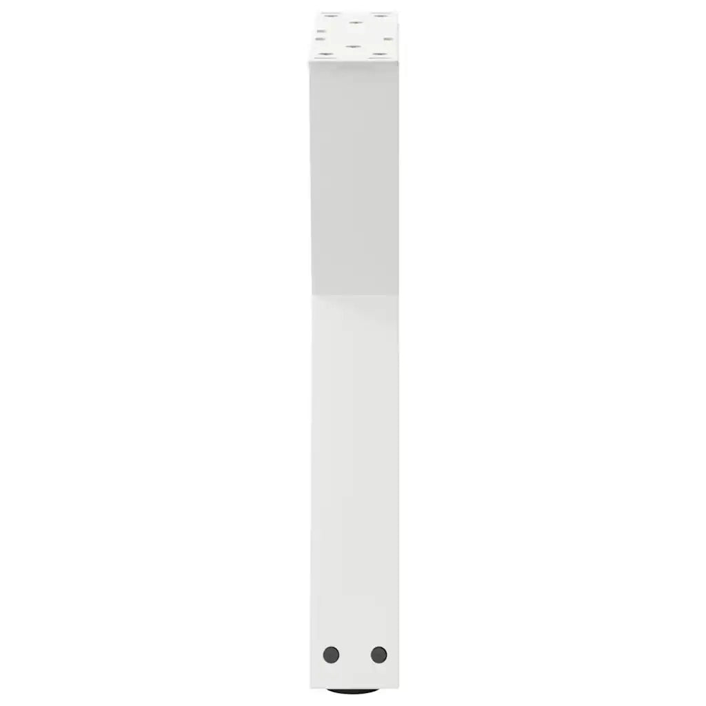 vidaXL Gambe per tavolino 2 pz Bianche 28x(42-43,3) cm Acciaio