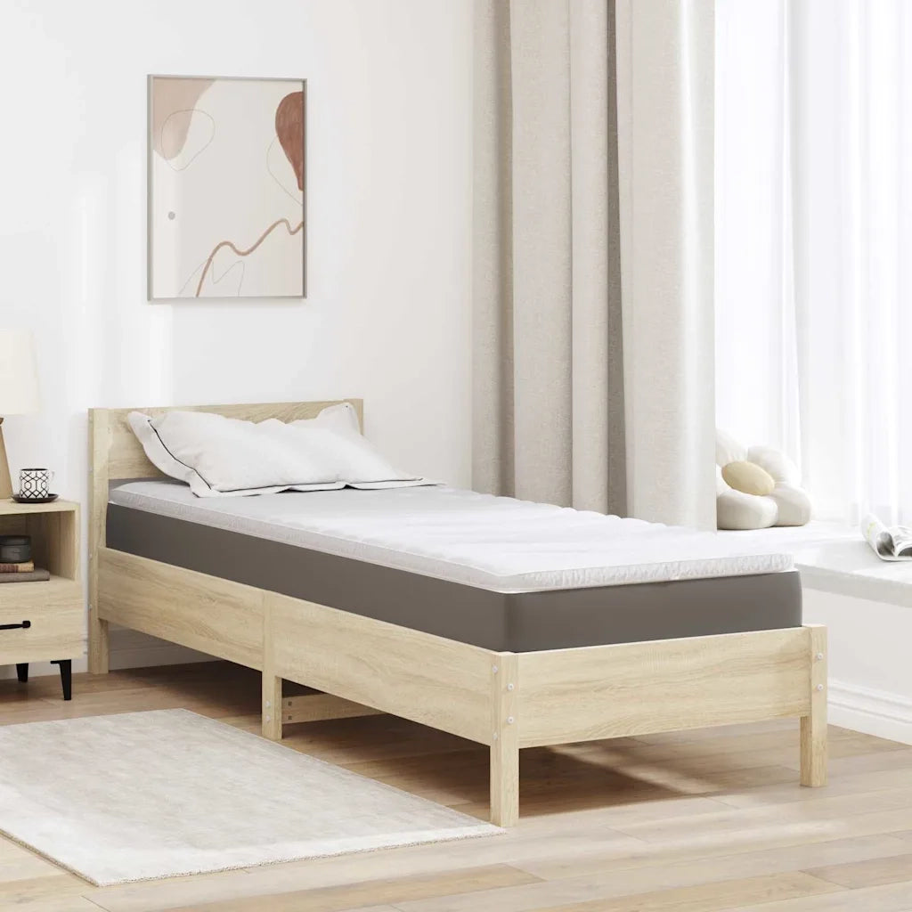 Topper per materasso Bianco 80 x 200 cm Tessuto a maglia 4106413