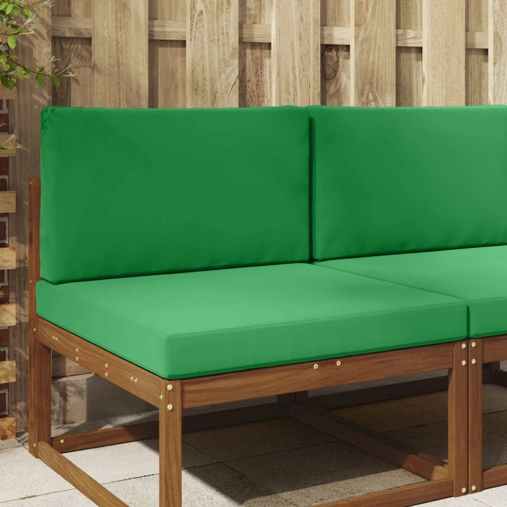 Cuscino per divano da esterno 2 pcs Verde Poliestere
