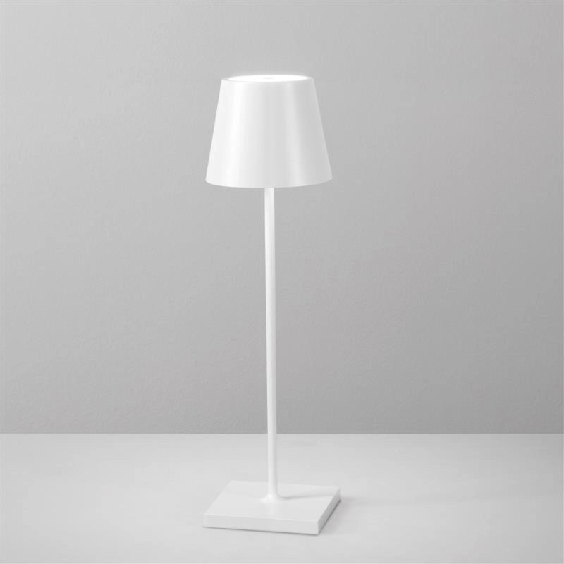 LAMPADA DA TAVOLO RICARICABILE LED DRINK BIANCA 2,2W 190LM 3000K DIMMERABILE IP54 10X36CM