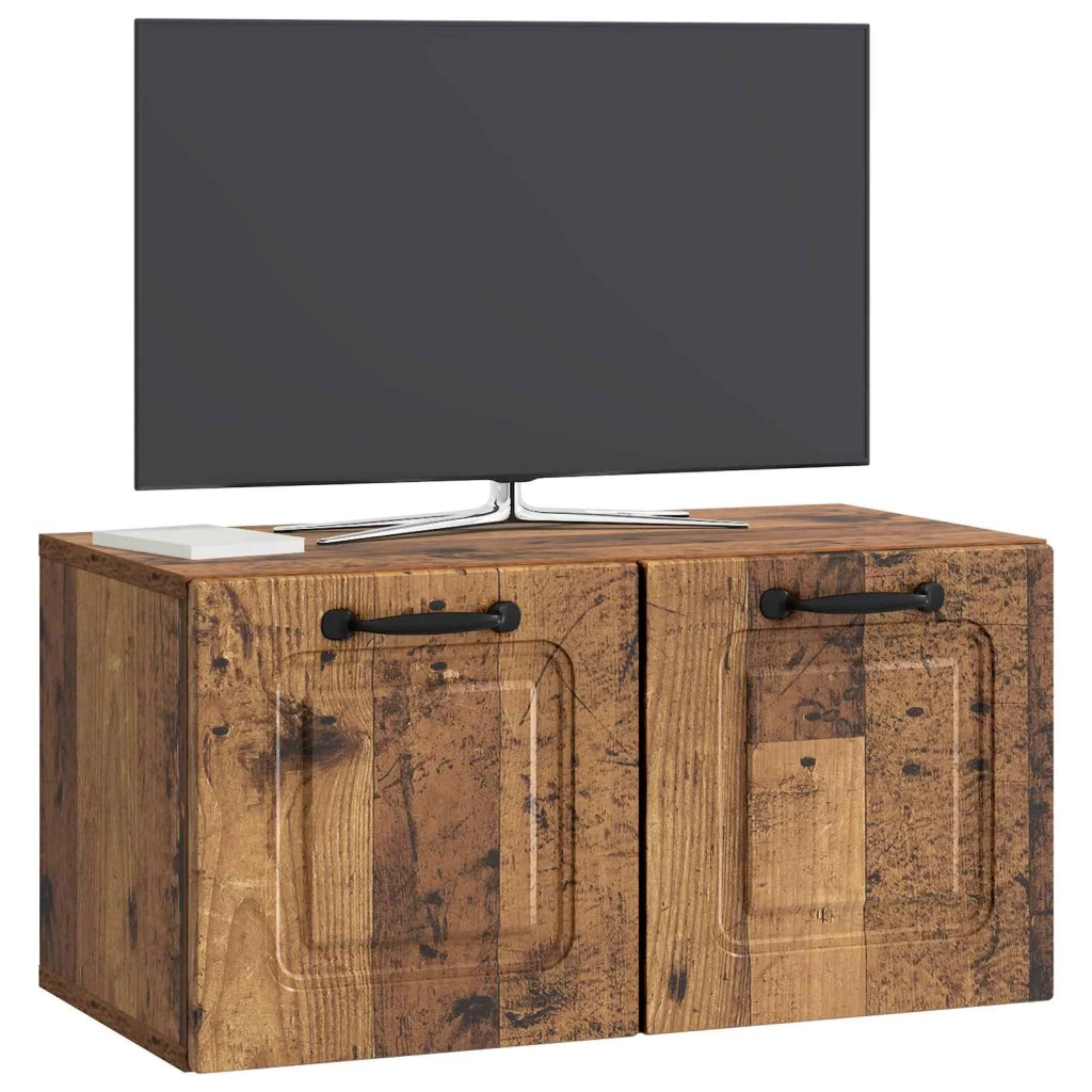 Mobile Porta TV da Muro Legno antico 59,5 x 31 x 30 cm 899393