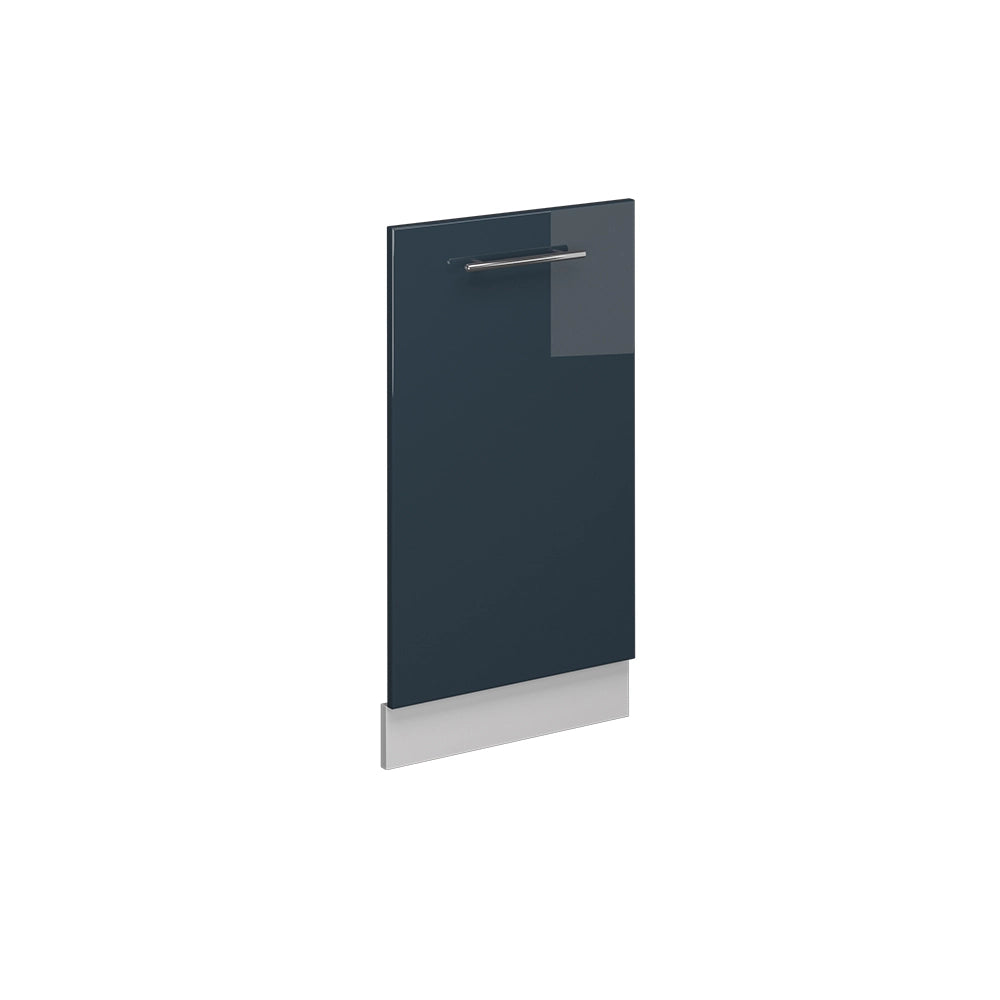 Vicco Pannello frontale della lavastoviglie Blu scuro lucido 45 cm senza piano di lavoro