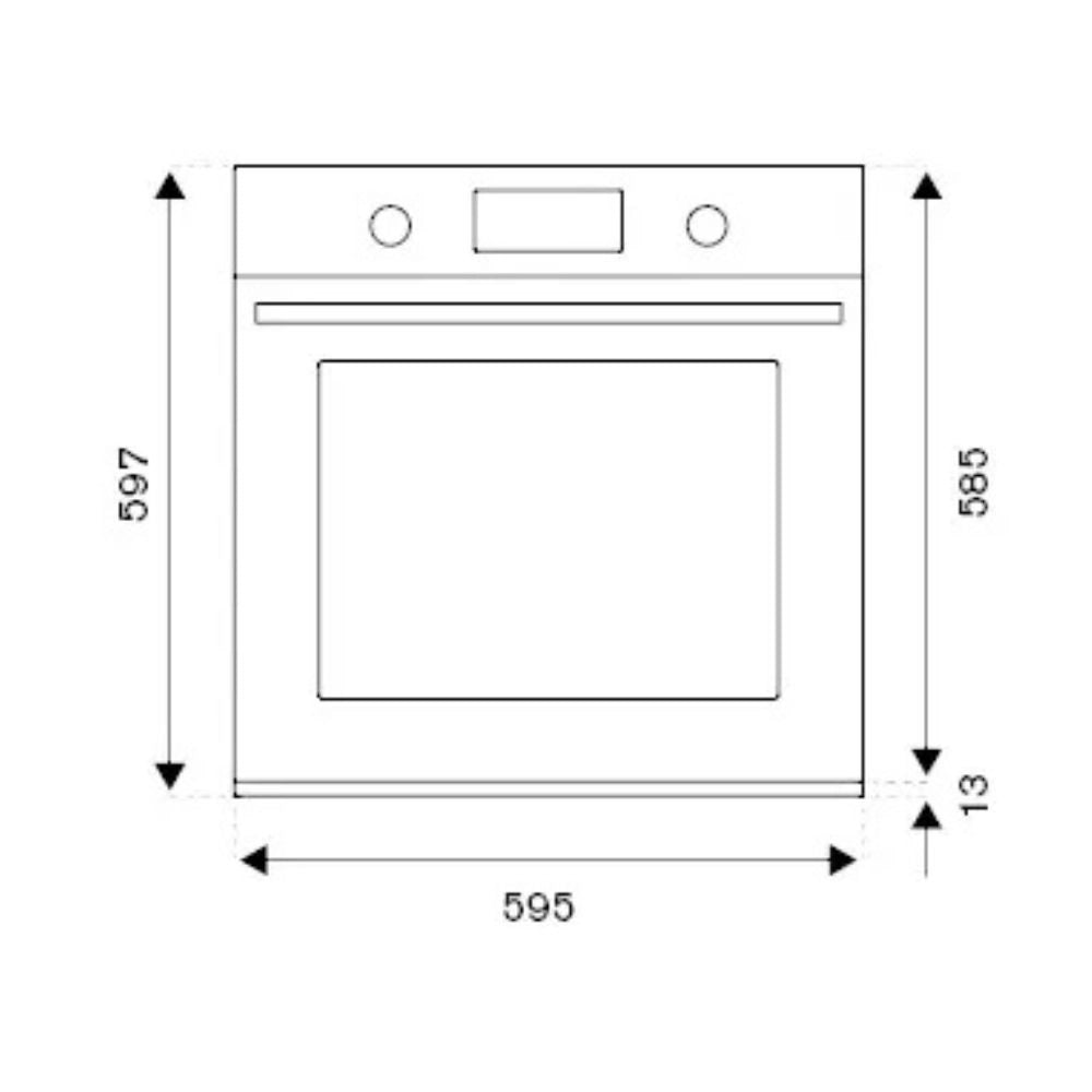 Forno elettrico Bertazzoni F6011MODPLZ da incasso 11 funzioni pirolitico, display LCD colore zinco classe A++