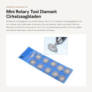 Circoncidi za 10 pezzi - Diamant rotante - 30 mm diametro del disco - 3 mm diametro del foro - 8 fori tipo - Materiale duraturo - Dischi circolanti per sega