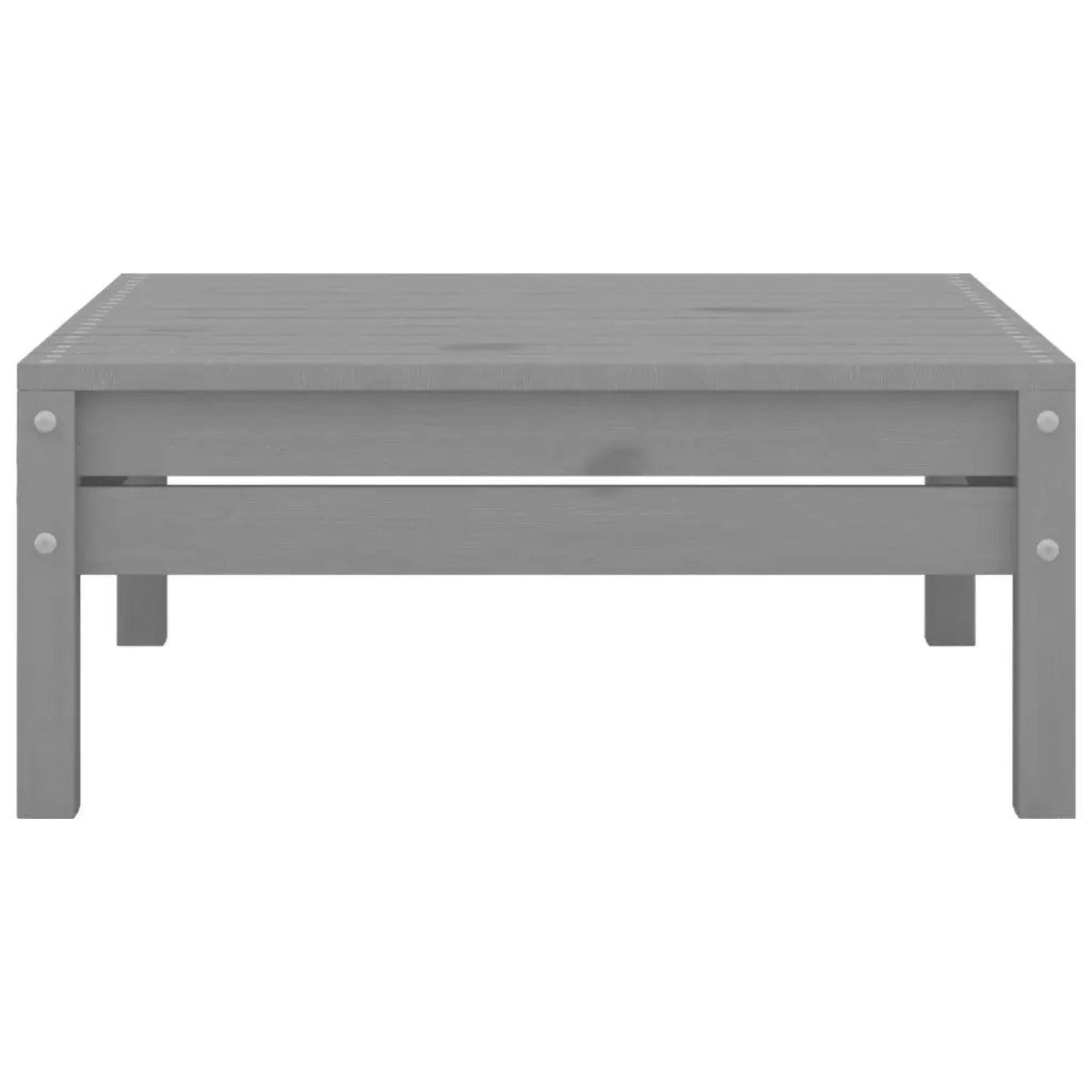 Set Divani da Giardino 5 pz Grigio in Legno Massello di Pino cod mxl 37007