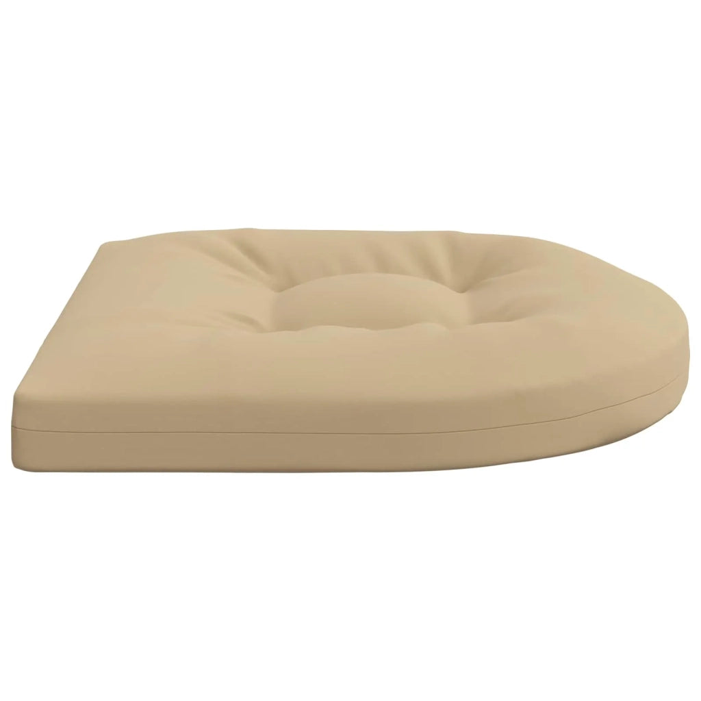 Cuscini per Sedia in 4 Pezzi 4 pz 100% Poliestere Beige 945294