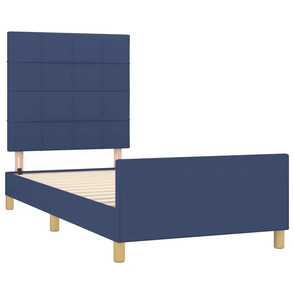 Giroletto senza Materasso Blu 100x200 cm in Tessuto 3125039