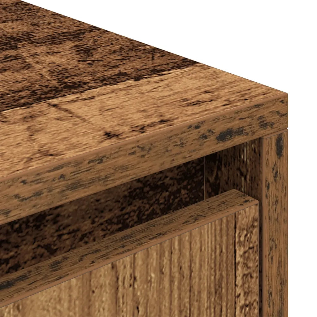 Mobile Porta TV-Credenza per TV Legno Antico 188,5x41x50 cm in Truciolato