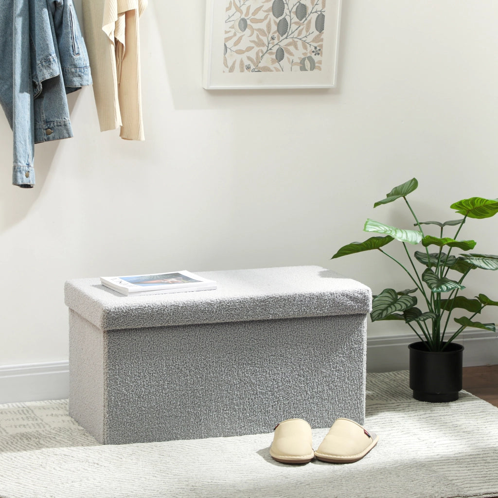 Pouf con contenitore ¨C zephmum ¨C grigio chiaro