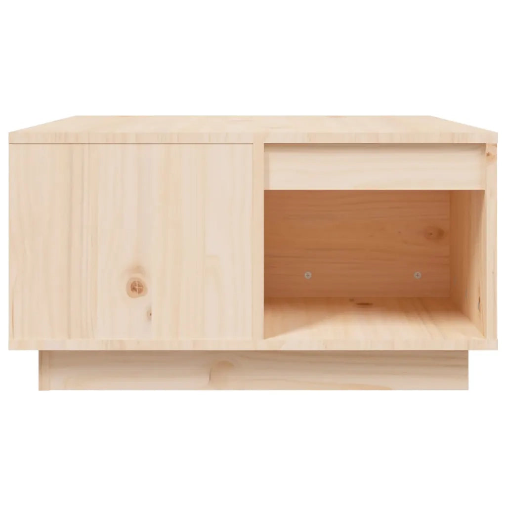 Tavolino da Salotto 60x61x32,5 cm in Legno Massello di Pino 814529