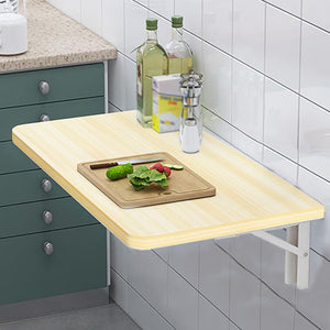 Tavolo Salvaspazio Pieghevole da Parete 60x40 cm in MDF Quercia