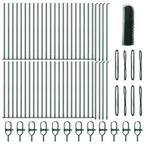 Palo della recinzione Verde 100 x 0,8 m (maglia da 50 mm)