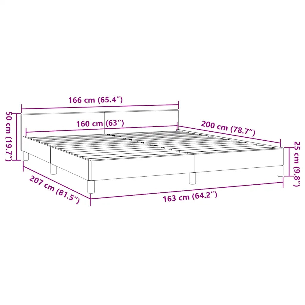 Giroletto senza Materasso Tortora 160x200 cm in Tessuto 347427
