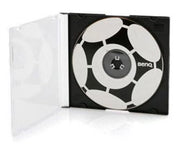 Cassa per CD Leggera Slim Pack da 50 - Cassetta per CD - Fronte Transparente - Clip di Ricambio - Dimensioni 143 x 124 mm - Massima Spessore 0,3 mm - Custodia per CD
