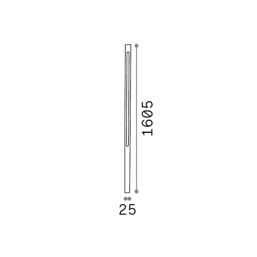 Lampada Da Terra Jedi LED 25W Luce Naturale 4000K Coffee Ideal Lux