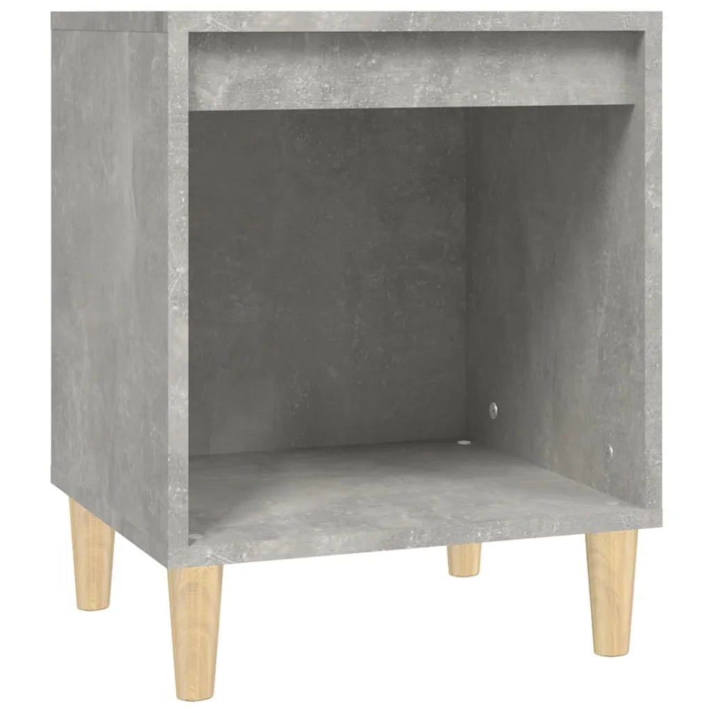 Comodini 2 pz-Set di 2 Tavolino da notte Grigio Cemento 40x35x50 cm 462268