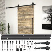 Kit di Binari per Porte Scorrevoli SKIEN 200 cm Acciaio Nerocod mxl 95087