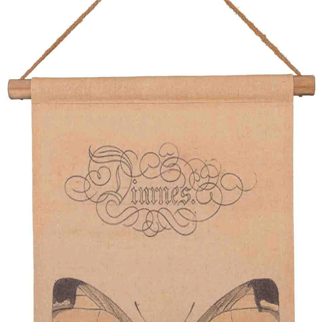 Lienzo pergamino de lino impreso 38x157x2,5h