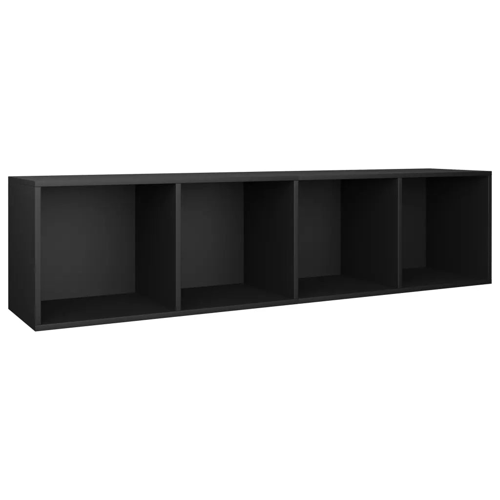Libreria/Mobile TV Nero 36x30x143 cm in Legno Multistrato 800145