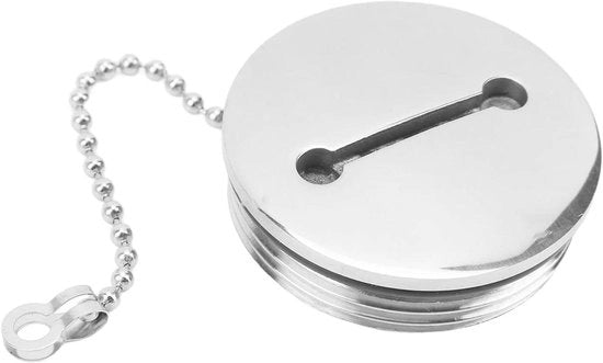 Dop per Tanella a Gas per Barche e Yacht in Acciaio Inossidabile, Copertura di Ricambio con Catena (50MM) - Dop Tanella in Acciaio Inossidabile Adatto per Tanella a Gas Hazemeter.