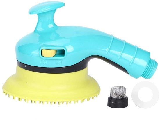 Interruttore autonomo per cani bagno doccia - Testa doccia con massaggio duraturo - Adatto per animali domestici - Cura degli animali - Sprezzatore utile per...