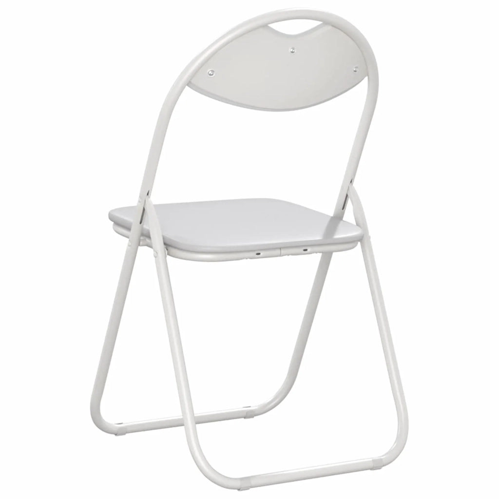 Sedia pieghevole 8 pcs Bianco 48 x 43,5 x 81 cm Pelle Sintetica